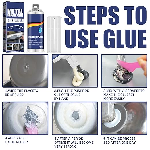 Roselli™ Heavy-Duty Casting Glue – Permanent Fix for Engines & Pipes🛠️