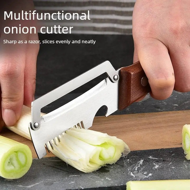Roselli™  Wooden-Handled Stainless Steel Shredder and Peeler