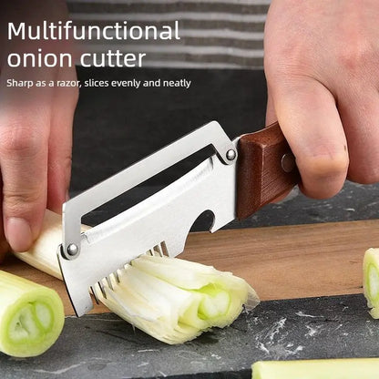 Roselli™  Wooden-Handled Stainless Steel Shredder and Peeler