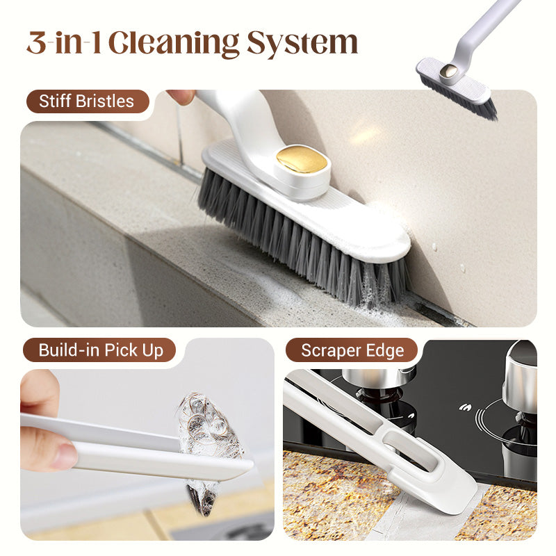 🔥LAST DAY SALE-50% OFF🎁3-In-1 Multi-Function Rotating Crevice Cleaning Brush (offer)