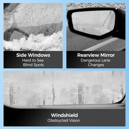 ❄️ Micromolecular Anti-Fog Coating Wiper – Keeps Your Windshield Clear & Fog-Free 🧽✨