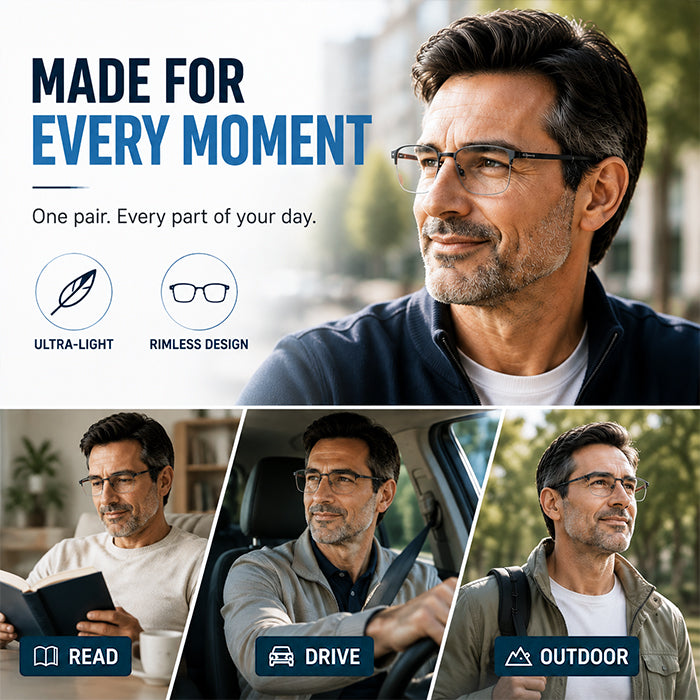 Smart Auto-Focus Reading Glasses | Crystal Clear Vision for Seniors 👓❤️