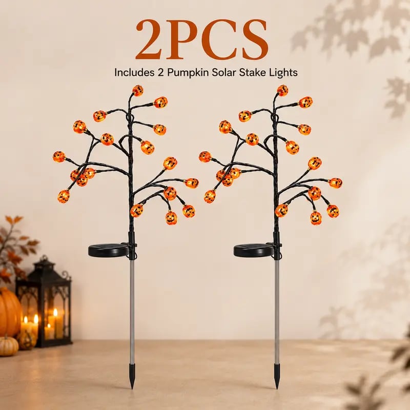 🎃Solar Pumpkin Stake Lights (offer)