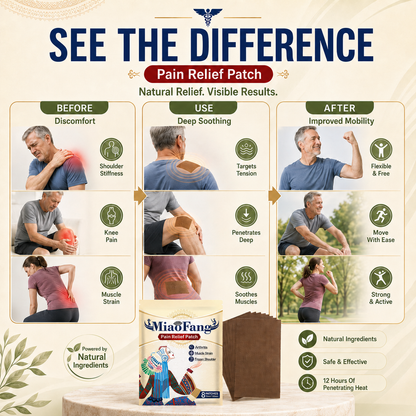 🌿 Pain Relief Patch — 12 Hours of Penetrating Heat That Works Deep (offer)
