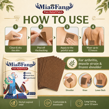🌿 Pain Relief Patch — 12 Hours of Penetrating Heat That Works Deep (offer)