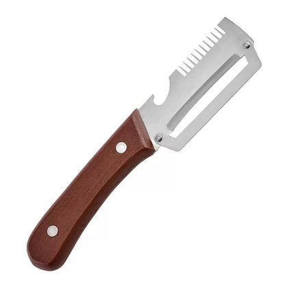 Roselli™  Wooden-Handled Stainless Steel Shredder and Peeler