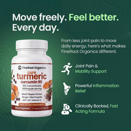 Pure Curcumin Turmeric Capsules (1,000mg)