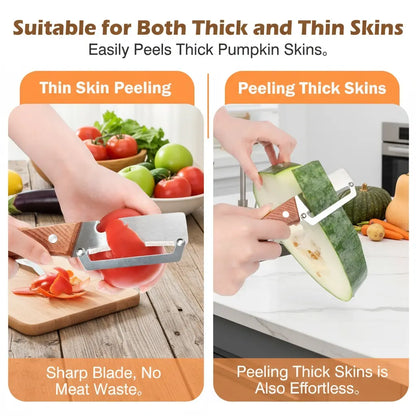 Roselli™  Wooden-Handled Stainless Steel Shredder and Peeler⭐