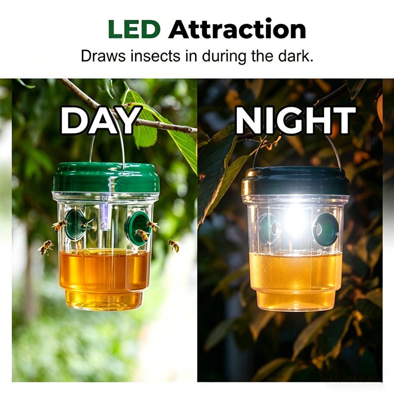 🔥2026 HOT SALE🔥New Arrival☀️olar LED Wasp & Yellow Jacket Trap 🌿